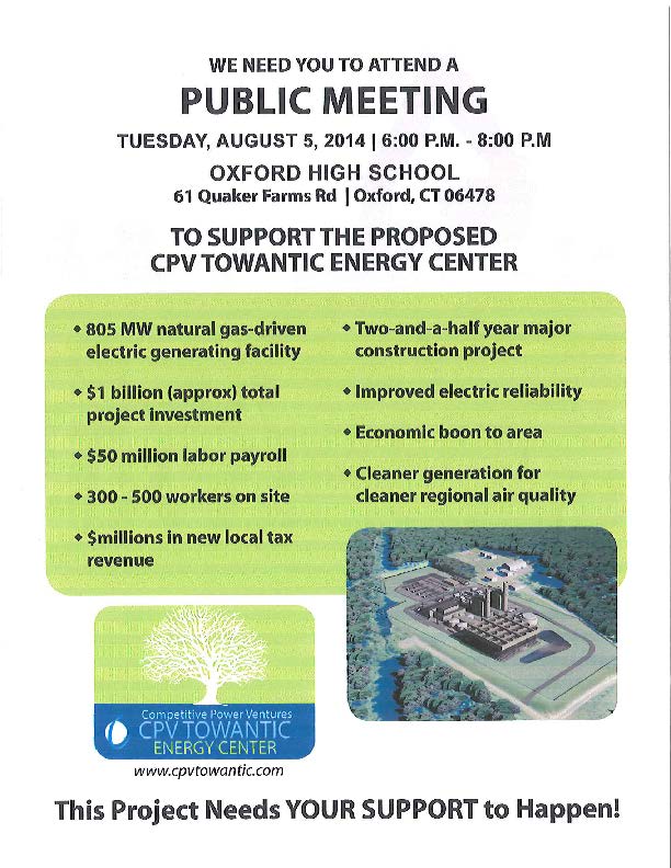 Towantic Energy Center Public Meeting